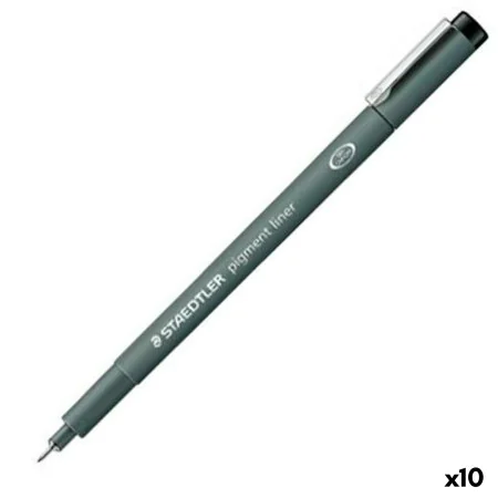 Feutres Staedtler Pigment Line Noir (10 Unités) de Staedtler, Stylos feutre - Réf : S8422966, Prix : 23,62 €, Remise : %