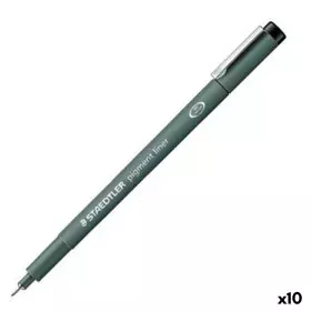 Filzstifte Staedtler Pigment Line Schwarz (10 Stück) von Staedtler, Fineliner - Ref: S8422967, Preis: 22,63 €, Rabatt: %