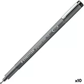 Felt-tip pens Staedtler Pigment Line Black (10 Units) by Staedtler, Fineliners - Ref: S8422969, Price: 22,63 €, Discount: %