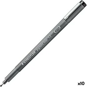 Filzstifte Staedtler Pigment Line Schwarz (10 Stück) von Staedtler, Fineliner - Ref: S8422970, Preis: 22,63 €, Rabatt: %