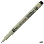 Felt-tip pens Talens Sakura Pigma Micron 08 Black (12 Units) by Talens Sakura, Fineliners - Ref: S8422985, Price: 22,12 €, Di...