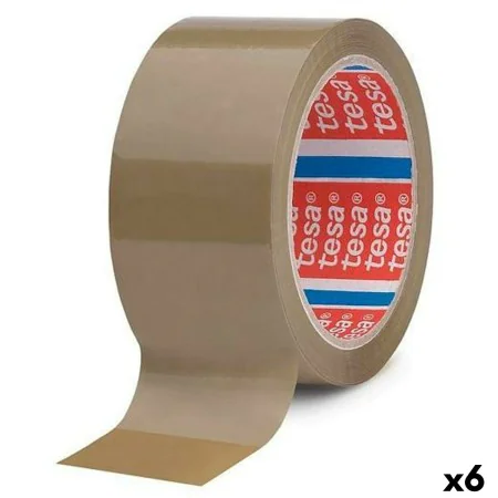 Adhesive Tape TESA Packaging Brown 50 mm x 66 m (6 Units) by TESA, Adhesive tape - Ref: S8423002, Price: 18,73 €, Discount: %