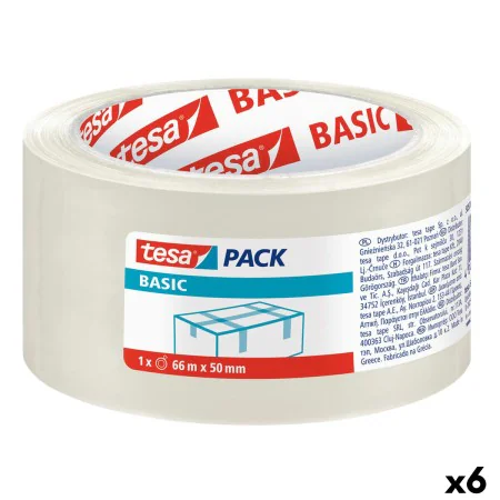 Adhesive Tape TESA Packaging Transparent 50 mm x 66 m (6 Units) by TESA, Adhesive tape - Ref: S8423009, Price: 11,63 €, Disco...