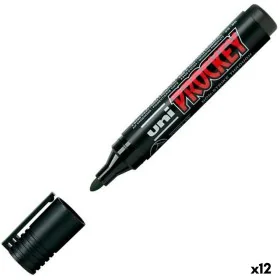 Felt-tip pens Uni-Ball Prockey PM-122 Black (12 Units) by Uni-Ball, Fineliners - Ref: S8423020, Price: 17,69 €, Discount: %