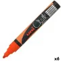 Pennarelli a gesso liquido Uni-Ball PWE-5M Fluor Arancio (6 Unità) di Uni-Ball, Marcatori cancellabili a secco e liquidi - Ri...