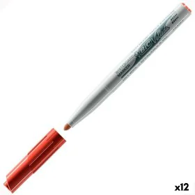 Pennarello Bic Velleda 1741 Lavagna bianca Rosso (12 Unità) di Bic, Marcatori cancellabili a secco e liquidi - Rif: S8423041,...