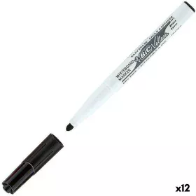 Pennarello Bic Velleda 1741 Lavagna bianca Nero (12 Unità) di Bic, Marcatori cancellabili a secco e liquidi - Rif: S8423042, ...