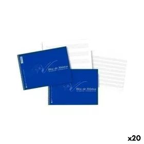 Cahier de musique Bleu quarto (20 Unités) de BigBuy Office, Bloc-notes et cahiers de musique - Réf : S8423046, Prix : 10,88 €...