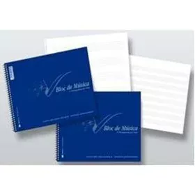 Bloc de Música Cuarto (20 Unidades) de BigBuy Office, Cuadernos y blocs de música - Ref: S8423047, Precio: 10,88 €, Descuento: %