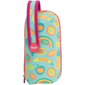 Trousse d'écolier Milan Frutikis Accessoires 4 compartiments Vert Orange 22,5 x 11,5 x 11 cm de Milan, Trousses - Réf : S8423...