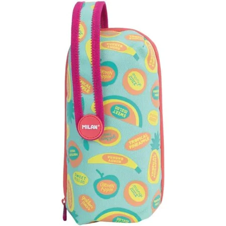 School Case Milan Frutikis Accessories 4 compartments Green Orange 22,5 x 11,5 x 11 cm by Milan, Pencil cases - Ref: S8423208...