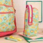 Astuccio Scuola Milan Frutikis Accessori 4 compartimenti Verde Arancio 22,5 x 11,5 x 11 cm di Milan, Porta penne - Rif: S8423...