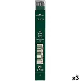 Recharge de mine Faber-Castell Bois 3 Pièces 6B de Faber-Castell, Recharges pour porte-mines - Réf : S8423252, Prix : 6,46 €,...