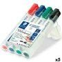 Set di Pennarelli Staedtler Lumocolor Lavagna bianca 4 Pezzi Multicolore (5 Unità) di Staedtler, Marcatori cancellabili a sec...