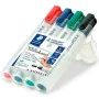 Set di Pennarelli Staedtler Lumocolor Lavagna bianca 4 Pezzi Multicolore (5 Unità) di Staedtler, Marcatori cancellabili a sec...