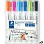 Set di Pennarelli Staedtler Lumocolor 351 Lavagna bianca 6 Pezzi (5 Unità) di Staedtler, Marcatori cancellabili a secco e liq...