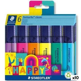 Ensemble de Marqueurs Fluorescents Staedtler Textsurfer Classic Happy Line (10 Unités) de Staedtler, Surligneurs - Réf : S842...