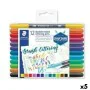 Set di Pennarelli Staedtler Lettering Doppia punta (5 Unità) di Staedtler, Penne a punta porosa - Rif: S8423421, Prezzo: 45,1...