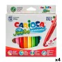 Conjunto de Canetas de Feltro Carioca Jumbo 12 Peças Multicolor (12 Peças) (4 Unidades) de Carioca, Marcadores de ponta fina ...