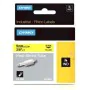 Cinta laminada para máquinas rotuladoras Rhino Dymo ID1-9 Amarelo Preto 9 x 1,5 mm (5 Unidades) de Dymo, Etiquetas adesivas e...