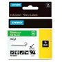 Cinta Laminada para Rotuladoras Rhino Dymo ID1-12 12 x 5,5 mm Blanco Verde Vinilo Autoadhesivas (5 Unidades) de Dymo, Etiquet...