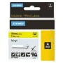 Laminated Tape for Labelling Machines Rhino Dymo ID1-24 24 x 5,5 mm Black Yellow Stick Self-adhesives (5 Units) by Dymo, Adhe...