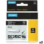 Cinta Laminada para Rotuladoras Rhino Dymo ID1-19 19 x 5,5 mm Negro Poliéster Blanco Autoadhesivas (5 Unidades) de Dymo, Etiq...