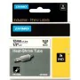 Ruban Laminé pour Etiqueteuses Rhino Dymo ID1-12 Blanc Noir 12 x 1,5 mm (5 Unités) de Dymo, Étiquettes adhésives et autocolla...