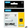 Laminiertes Klebeband zur Kennzeichnung von Maschinen Rhino Dymo ID1-19 19 x 5,5 mm Schwarz Weiß Vinyl Selbstklebend (5 Stück...