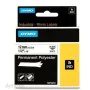 Laminated Tape for Labelling Machines Rhino Dymo ID1-12 12 x 5,5 mm Black White Self-adhesives (5 Units) by Dymo, Adhesive la...