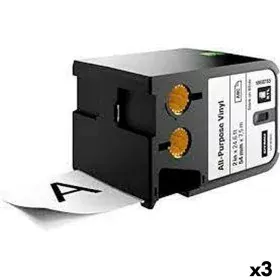 Fita de transferência térmica Dymo XTL 54 mm Branco Preto (3 Unidades) de Dymo, Acessórios para etiquetadoras - Ref: S8424218...