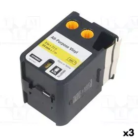 Nastro a trasferimento termico Dymo Giallo Nero Vinile 54 x 7 mm (3 Unità) di Dymo, Accessori per etichettatrici - Rif: S8424...