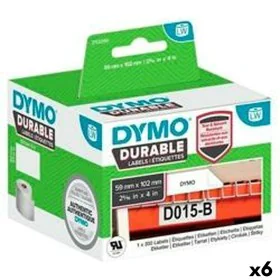 Printer Labels Dymo Durable White 102 x 59 mm Black (6 Units) by Dymo, Adhesive labels and stickers - Ref: S8424236, Price: 6...