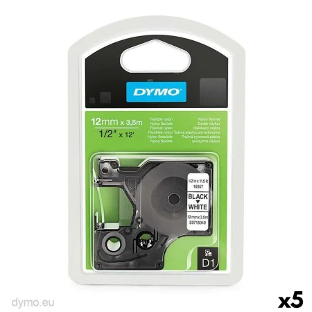 Ruban de transfert thermique Dymo Blanc Noir 12 x 3,5 mm (5 Unités) de Dymo, Accessoires étiqueteuses - Réf : S8424251, Prix ...