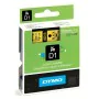 Nastro Laminato per Etichettatrici Dymo D1 45018 12 mm LabelManager™ Giallo Nero (5 Unità) di Dymo, Etichette adesive e adesi...