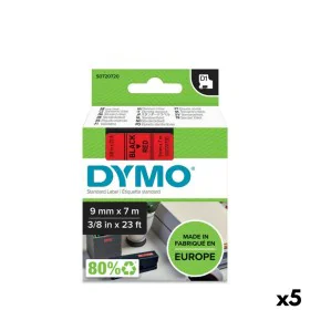 Cinta de transferencia térmica Dymo D1 40917 7 m Negro/Rojo (5 Unidades) de Dymo, Accesorios para etiquetadoras - Ref: S84242...