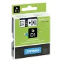 Laminated Tape for Labelling Machines Dymo D1 43613 6 mm LabelManager™ White Black (5 Units) by Dymo, Adhesive labels and sti...