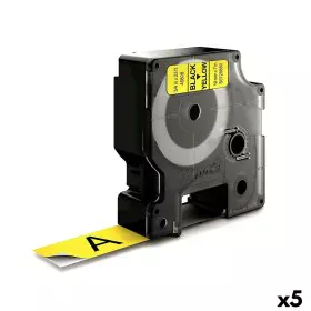 Nastro Laminato per Etichettatrici Dymo D1-19 45808 LabelManager™ Nero Giallo (5 Unità) di Dymo, Etichette adesive e adesivi ...