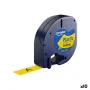 Nastro Laminato per Etichettatrici Dymo 91202 12 mm LetraTag® Nero Giallo (10 Unità) di Dymo, Etichette adesive e adesivi - R...