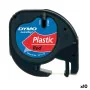 Nastro Laminato per Etichettatrici Dymo 91203 12 mm LetraTag® Nero Rosso (10 Unità) di Dymo, Etichette adesive e adesivi - Ri...