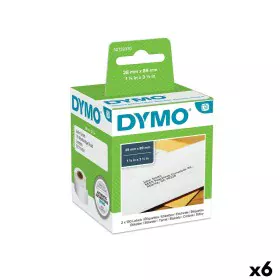 Printer Labels Dymo 99010 28 x 89 mm LabelWriter™ White Black (6 Units) by Dymo, Adhesive labels and stickers - Ref: S8424301...