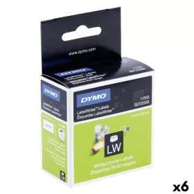 Drucker-Etiketten Dymo Weiß Schwarz 1000 Stücke 13 x 25 mm (6 Stück) von Dymo, Klebeetiketten und Aufkleber - Ref: S8424311, ...