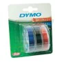 Laminated Tape for Labelling Machines Dymo 9 mm x 3 m Red Black Blue (5 Units) by Dymo, Adhesive labels and stickers - Ref: S...