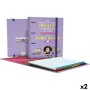 Ring binder Mafalda Carpebook Lilac A4 (2 Units) by Mafalda, Filing cabinets - Ref: S8424563, Price: 15,78 €, Discount: %