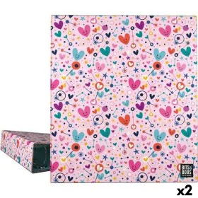 Reliure à anneaux Grafoplas Hearts Rose A4 (2 Unités) de Grafoplas, Dossiers - Réf : S8424606, Prix : 14,77 €, Remise : %