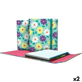 Raccoglitore ad anelli Grafoplas Flowers Multicolore A4 (2 Unità) di Grafoplas, Armadi schedari - Rif: S8424622, Prezzo: 26,7...