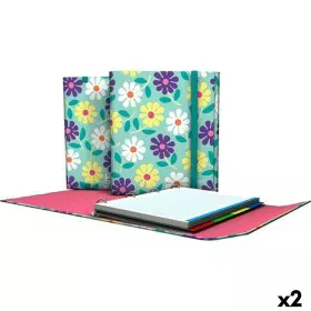 Reliure à anneaux Grafoplas Flowers Multicouleur A4 (2 Unités) de Grafoplas, Classeurs - Réf : S8424622, Prix : 26,74 €, Remi...