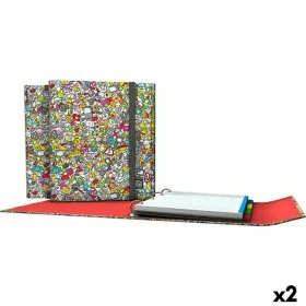 Raccoglitore ad anelli Grafoplas Carpeplús Icons Multicolore A4 (2 Unità) di Grafoplas, Armadi schedari - Rif: S8424625, Prez...