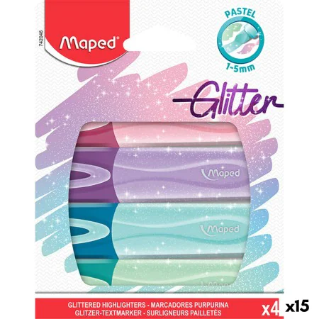 Fluorescent Marker Set Maped 4 Pieces Multicolour (15 Units) by Maped, Drawing materials - Ref: S8424880, Price: 66,63 €, Dis...