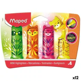 Fluorescent Marker Set Maped Multicolour 4 Pieces (12 Units) by Maped, Drawing materials - Ref: S8424886, Price: 42,16 €, Dis...